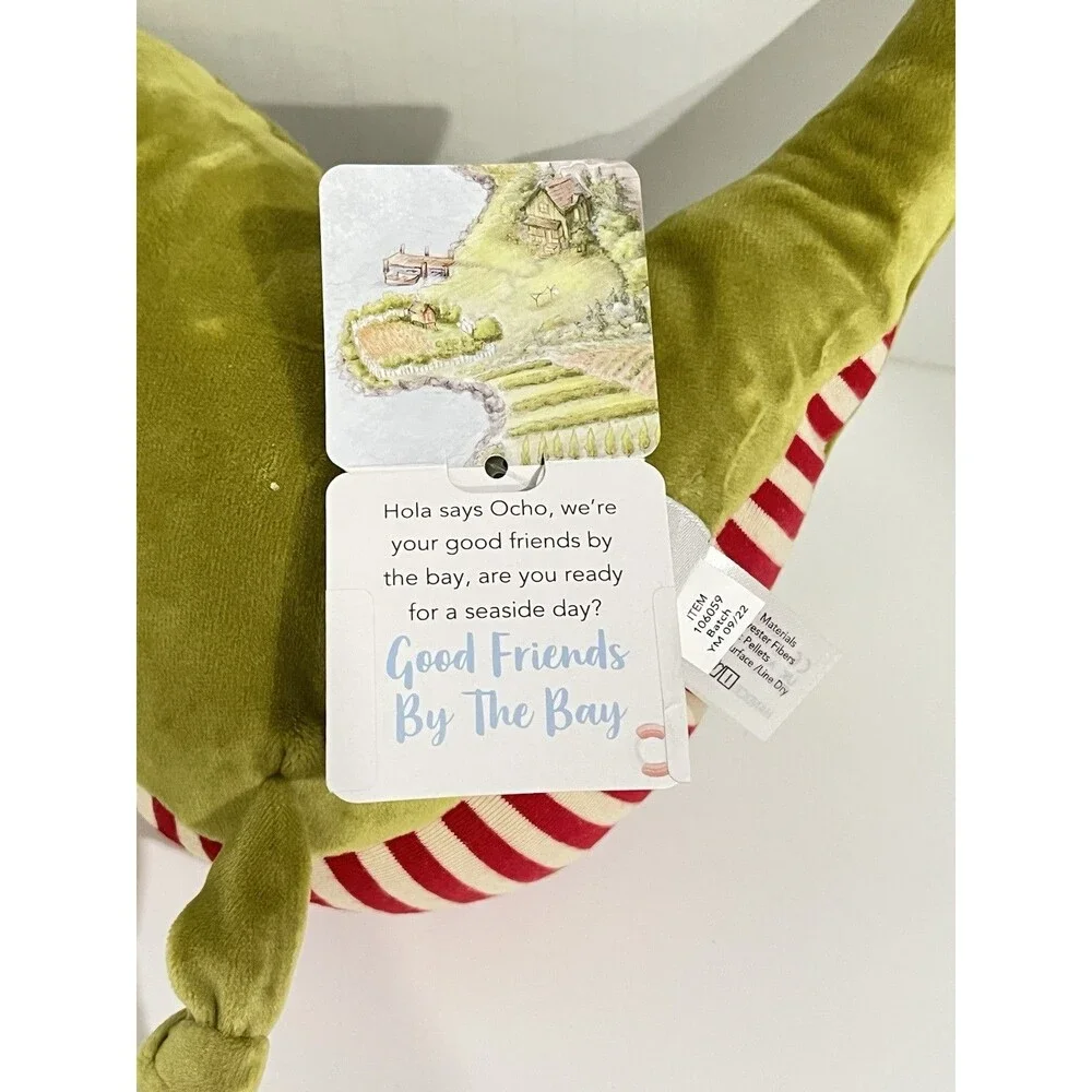 Bunnies by the Bay - Later Gator  10” Plush - NWT Green Gator